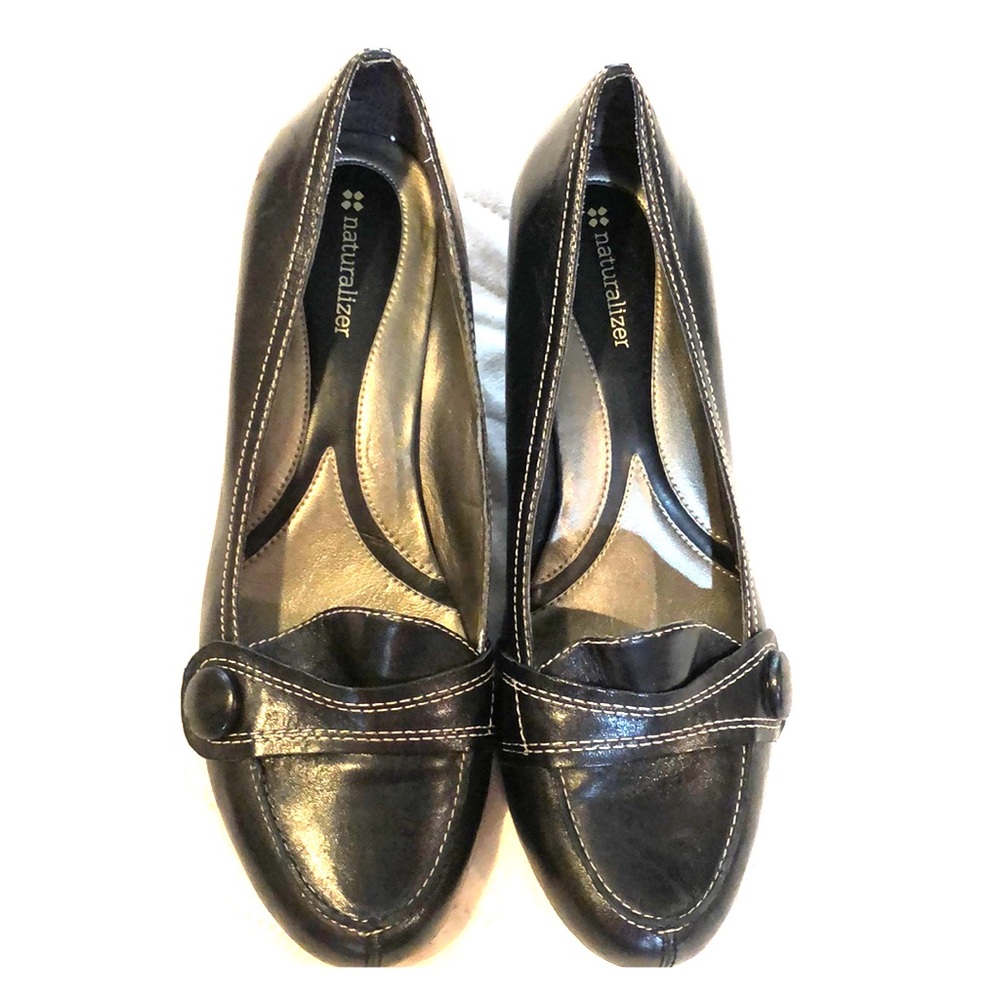 Naturalizer Jumped Black Heels Shoes, Sz 9.5